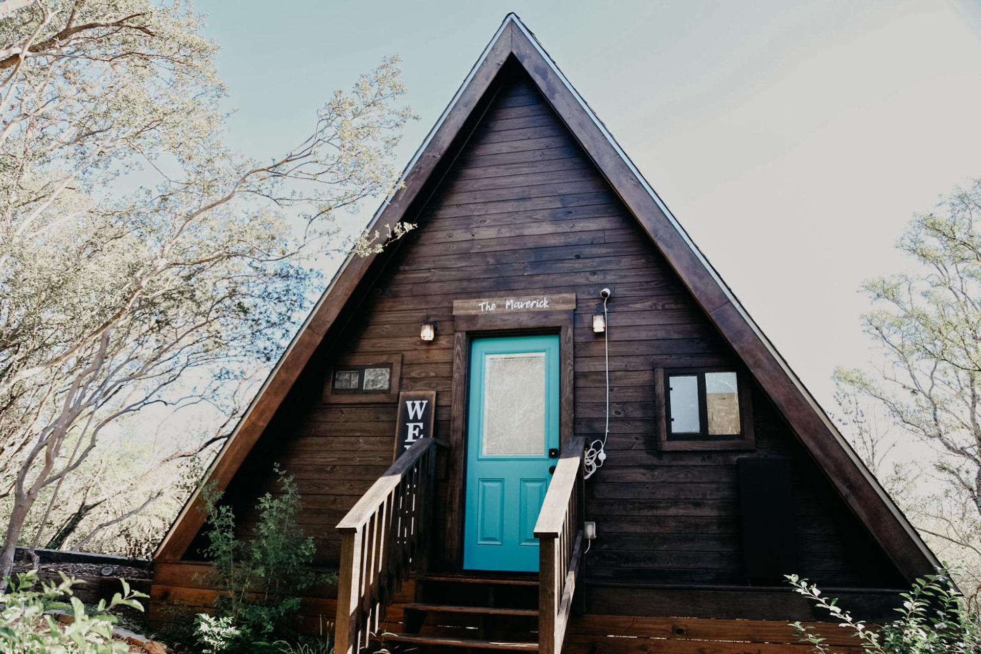 The Maverick: A-frame W/ Hammock And Tree View